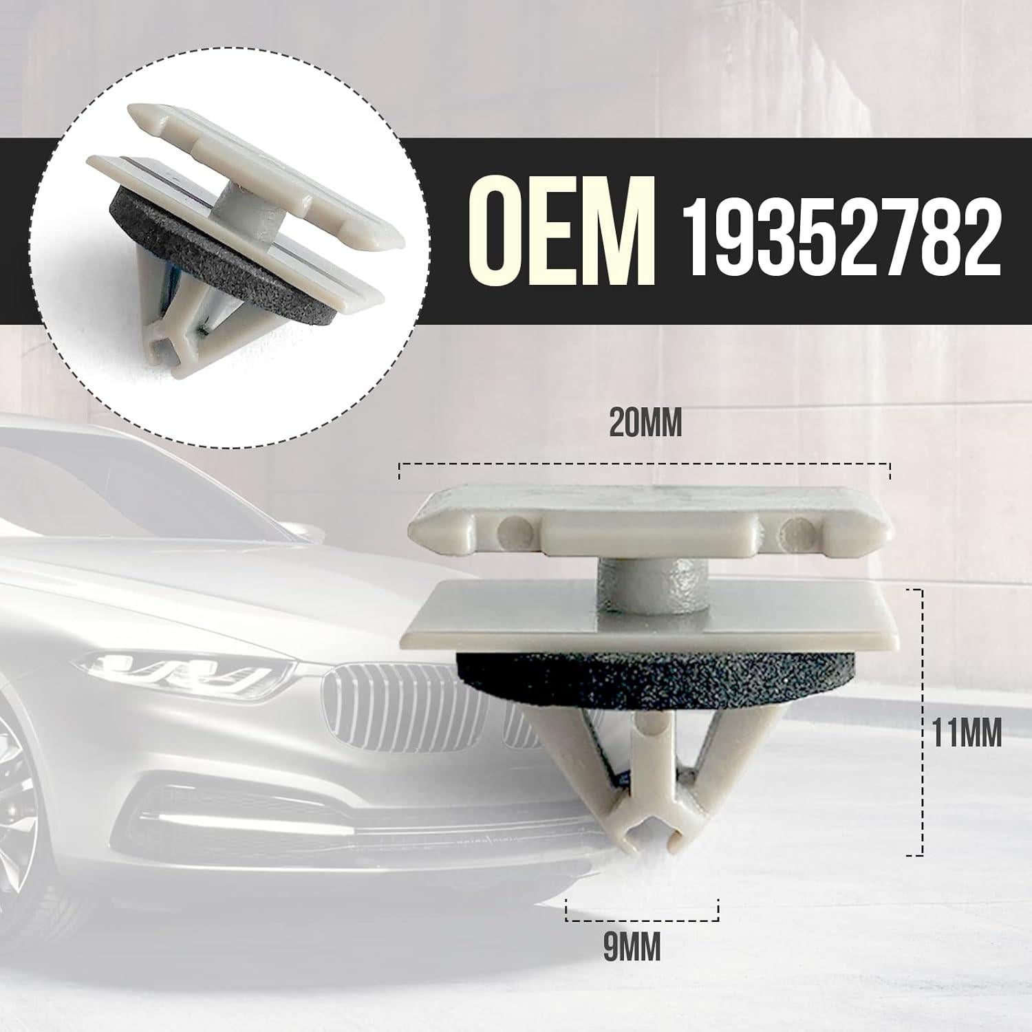 20 Clips de Moldeo de Plástico TOPCNOEM para Jeep y GM