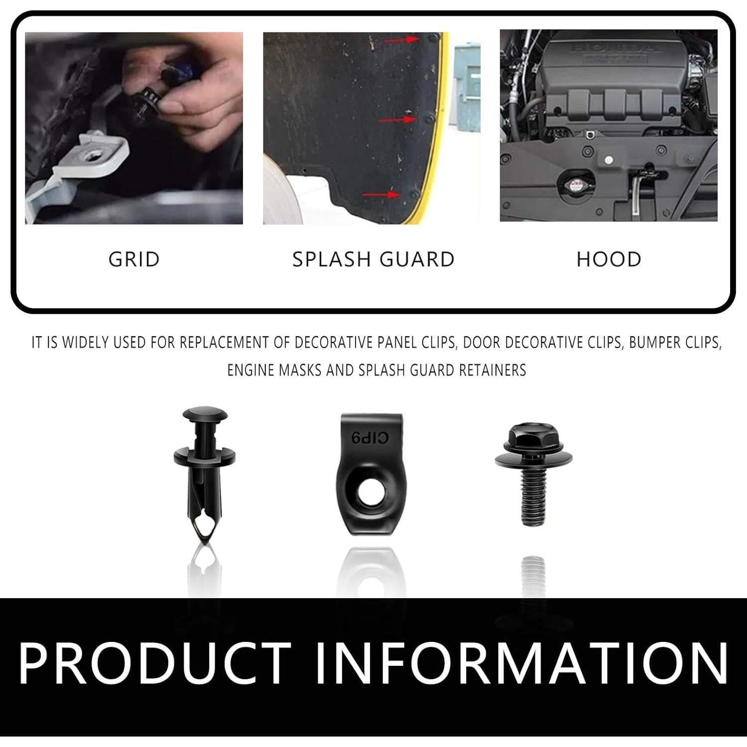 Paquete de 35 Clips y Tornillos para Coche Jitrendo