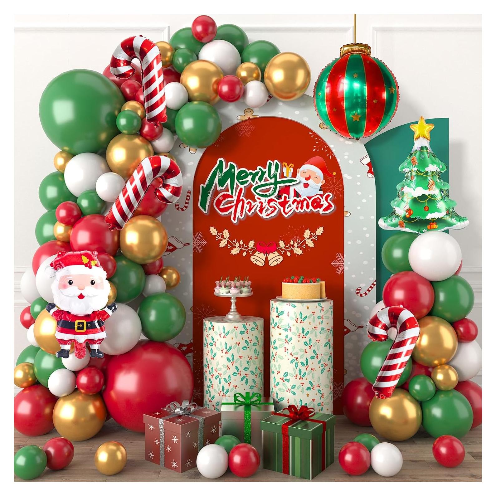 Kit de Guirnalda de Globos de Navidad Isndare 104 Piezas