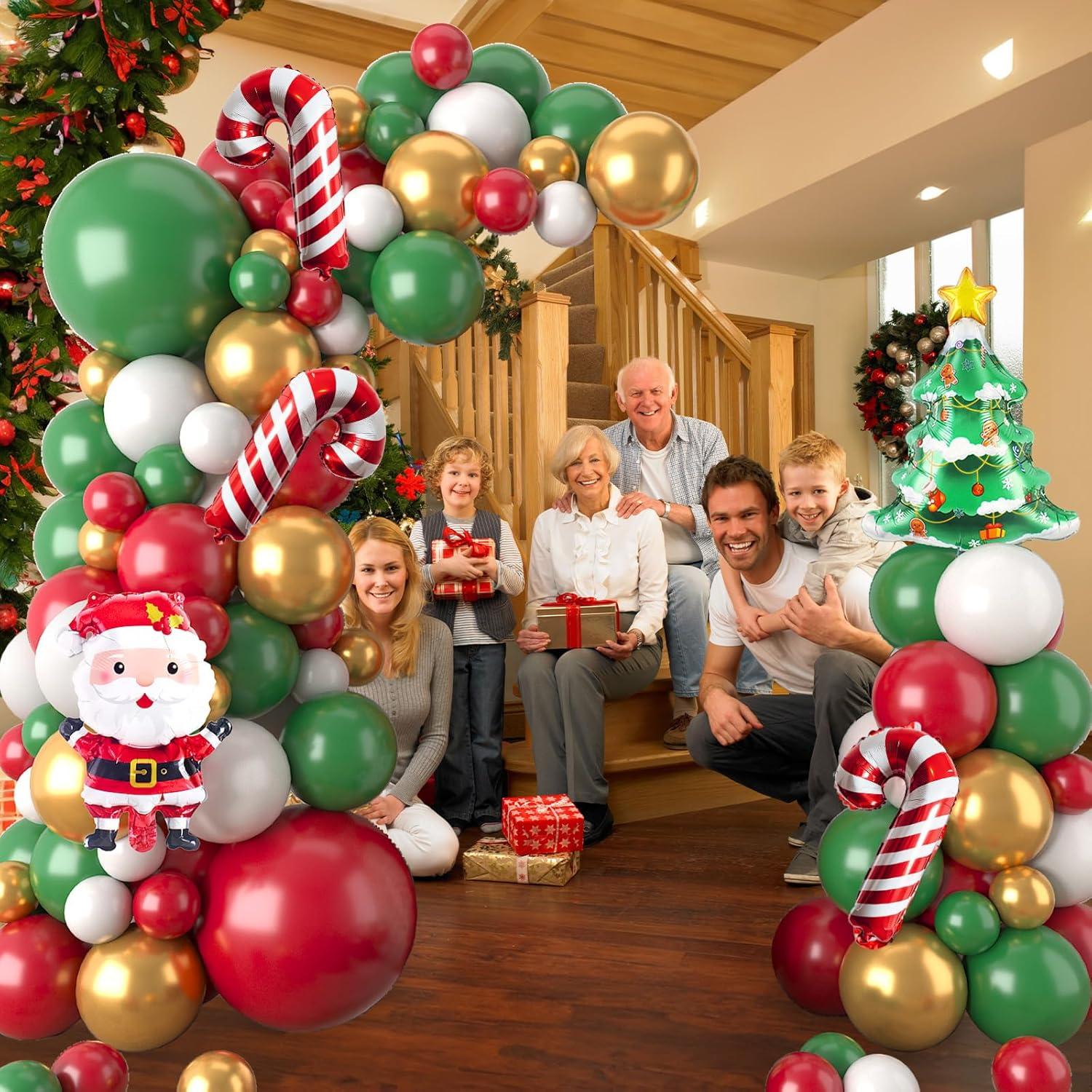 Kit de Guirnalda de Globos de Navidad Isndare 104 Piezas