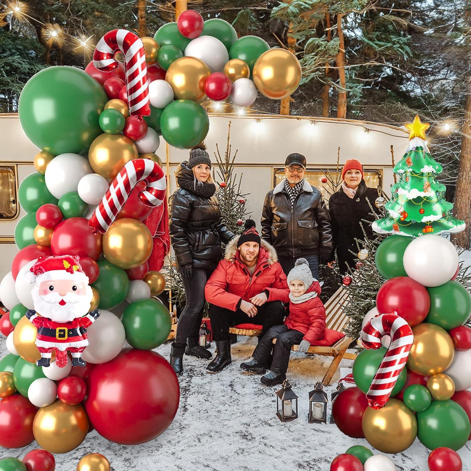 Kit de Guirnalda de Globos de Navidad Isndare 104 Piezas