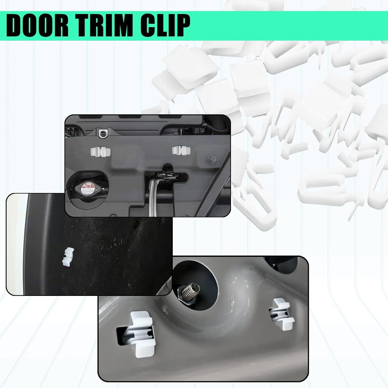 20 Clips de Reemplazo QQWD para Moldura de Puerta Toyota/Lexus