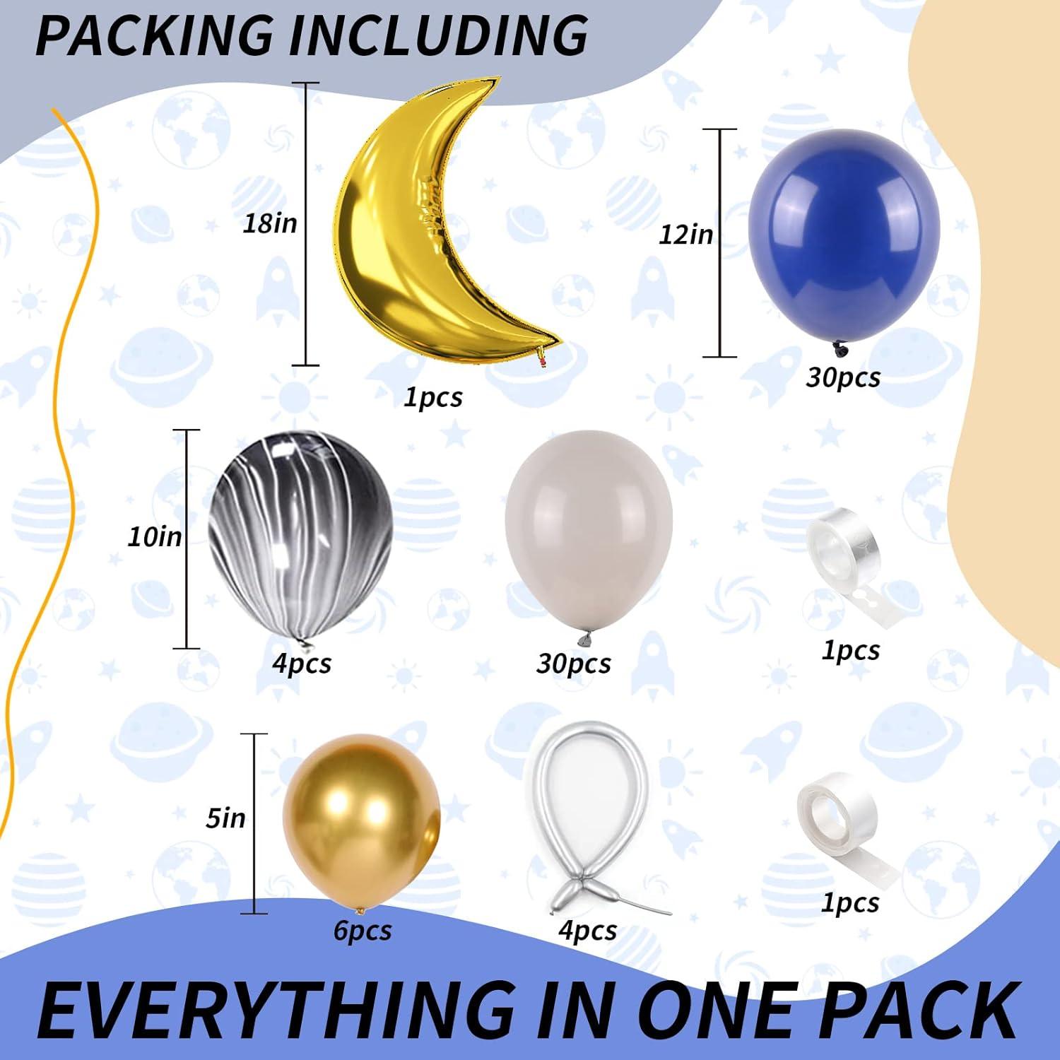 Kit de Arco de Globos Isndare Astronauta 75 Piezas