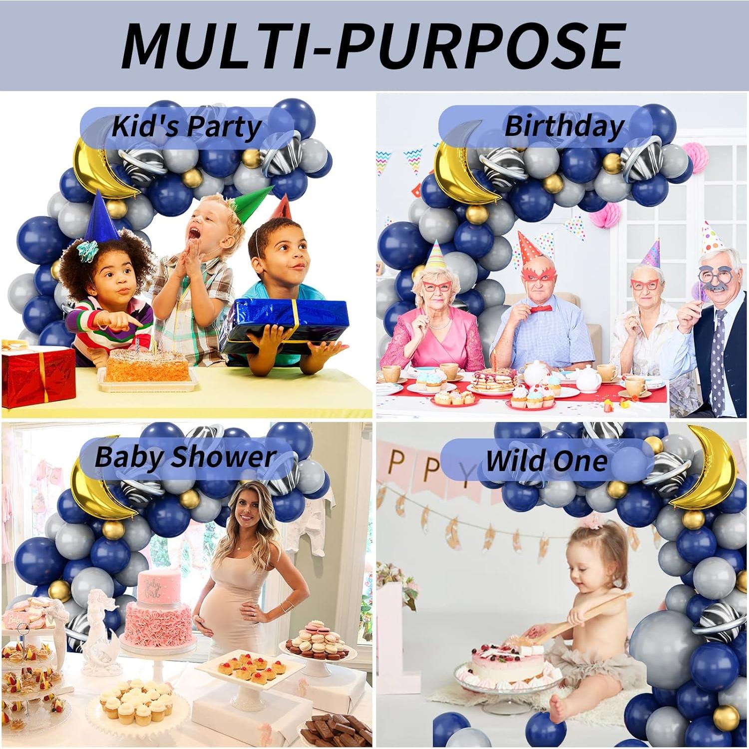 Kit de Arco de Globos Isndare Astronauta 75 Piezas