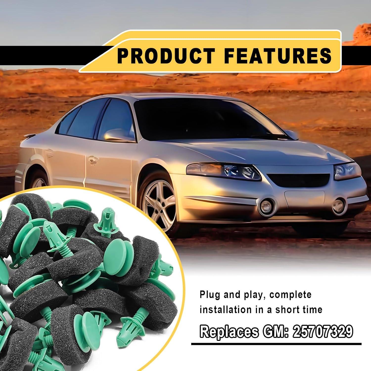 20 Clips de Retención de Panel de Puerta Dunviku 25707329