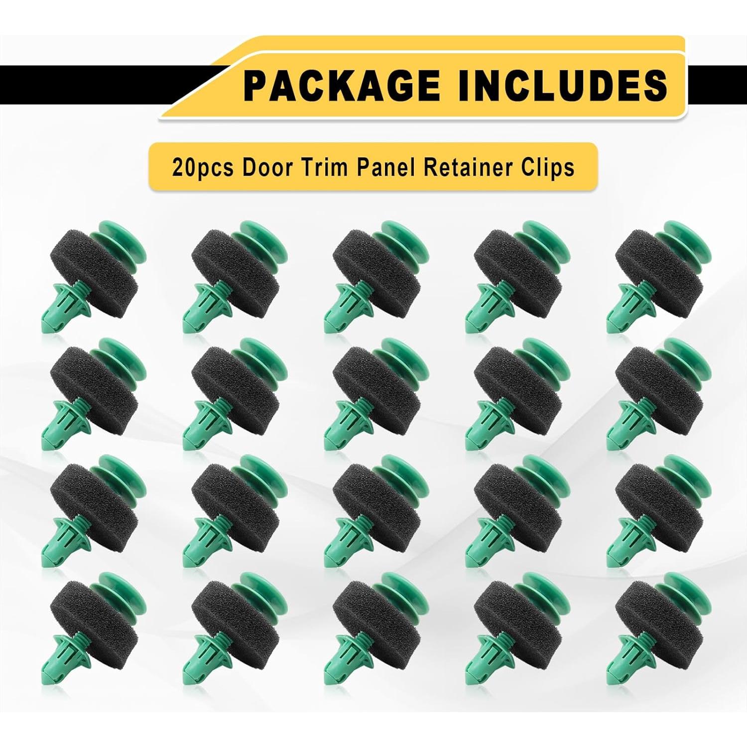 20 Clips de Retención de Panel de Puerta Dunviku 25707329