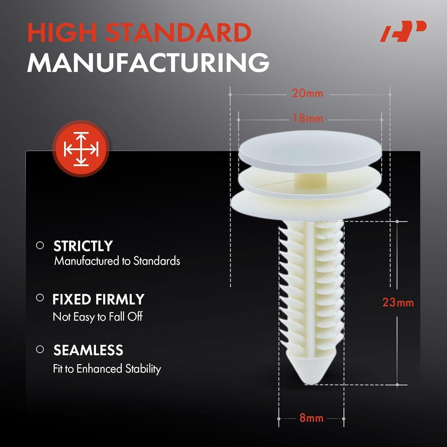30 Clips Sujetadores de Panel A-Premium para Chevrolet y Cadillac