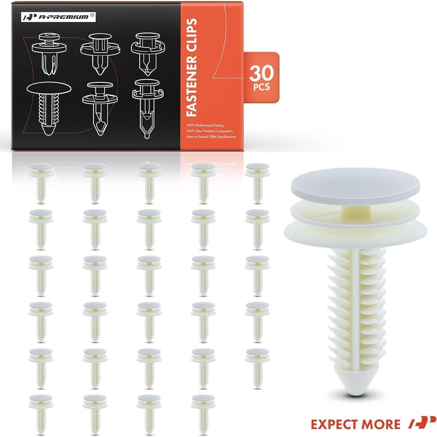 30 Clips Sujetadores de Panel A-Premium para Chevrolet y Cadillac