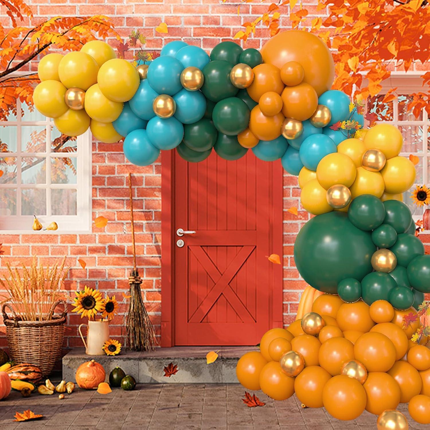 Guirnalda de globos Isndare 104 piezas colores otoñales