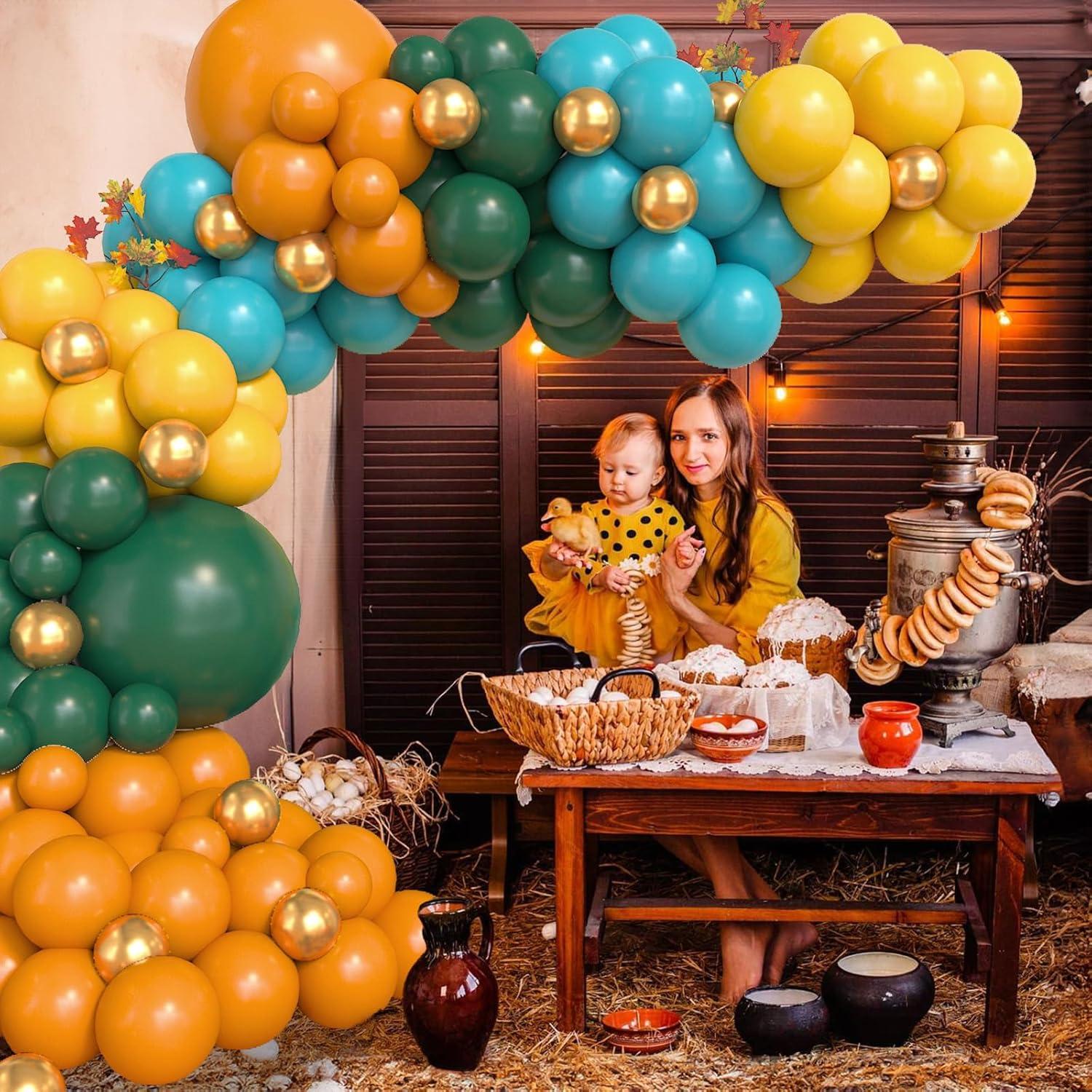 Guirnalda de globos Isndare 104 piezas colores otoñales