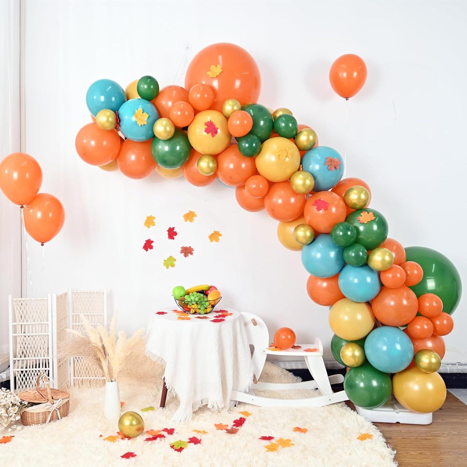 Guirnalda de globos Isndare 104 piezas colores otoñales