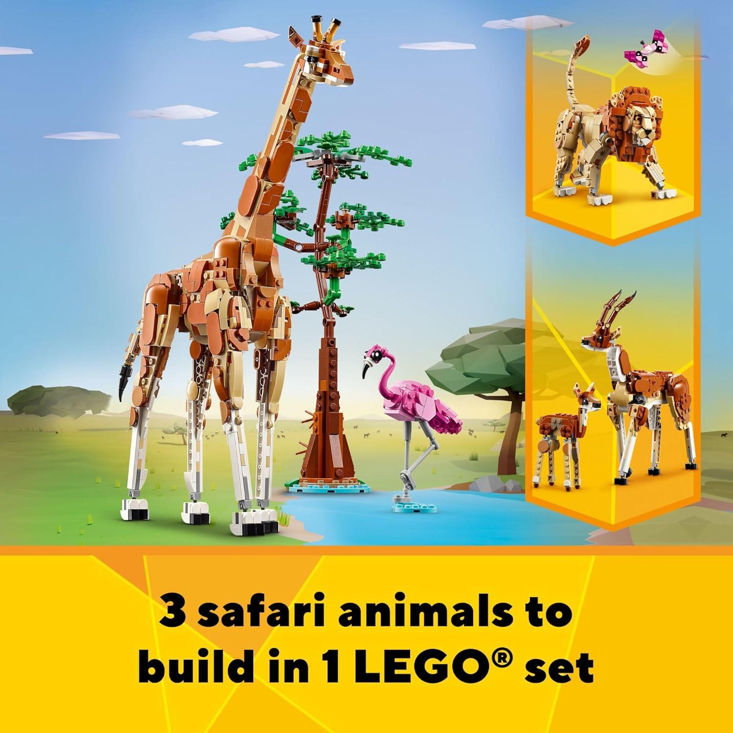 LEGO Creator Animales de Safari 3 en 1 - Juguete 31150