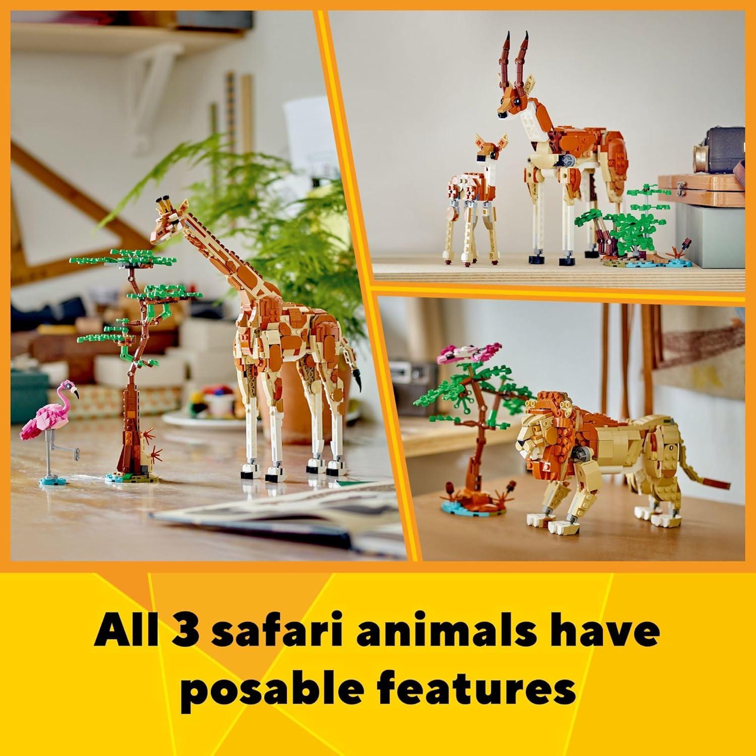 LEGO Creator Animales de Safari 3 en 1 - Juguete 31150