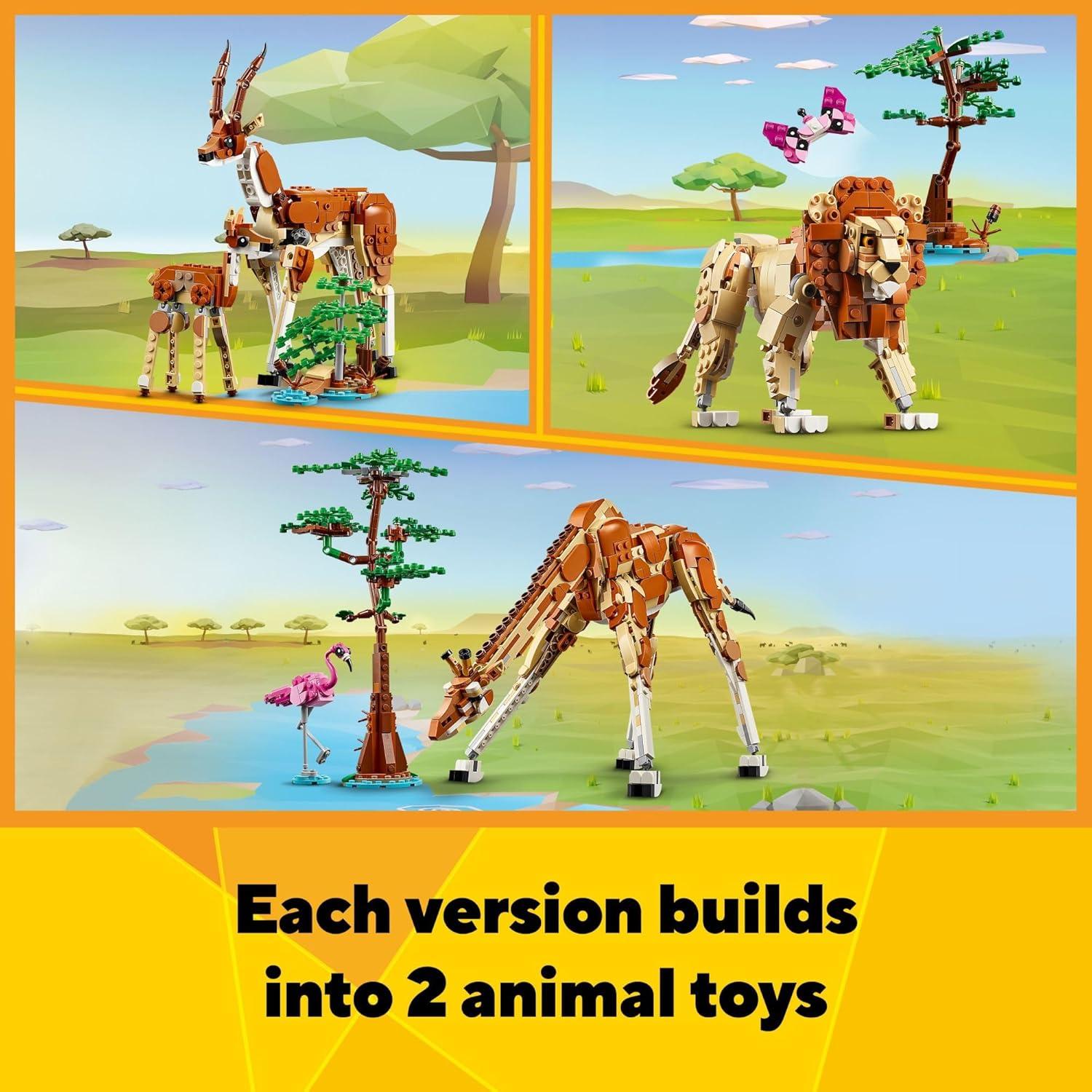 LEGO Creator Animales de Safari 3 en 1 - Juguete 31150