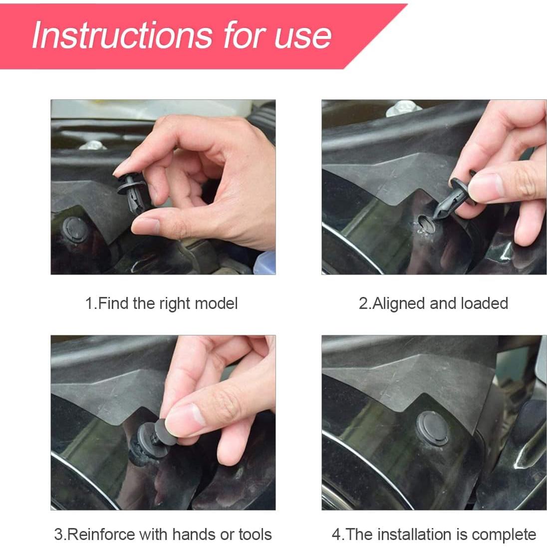 Juego de Clips de Retención BLAU GRUN 435 Piezas Automóvil