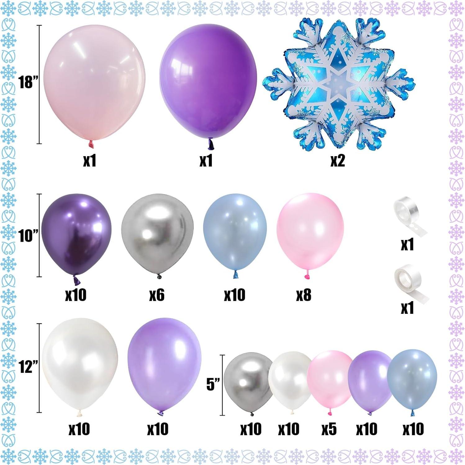 Guirnalda de Globos Isndare 106 Piezas Navidad Morado Rosa