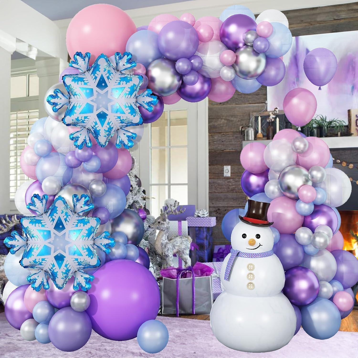 Guirnalda de Globos Isndare 106 Piezas Navidad Morado Rosa