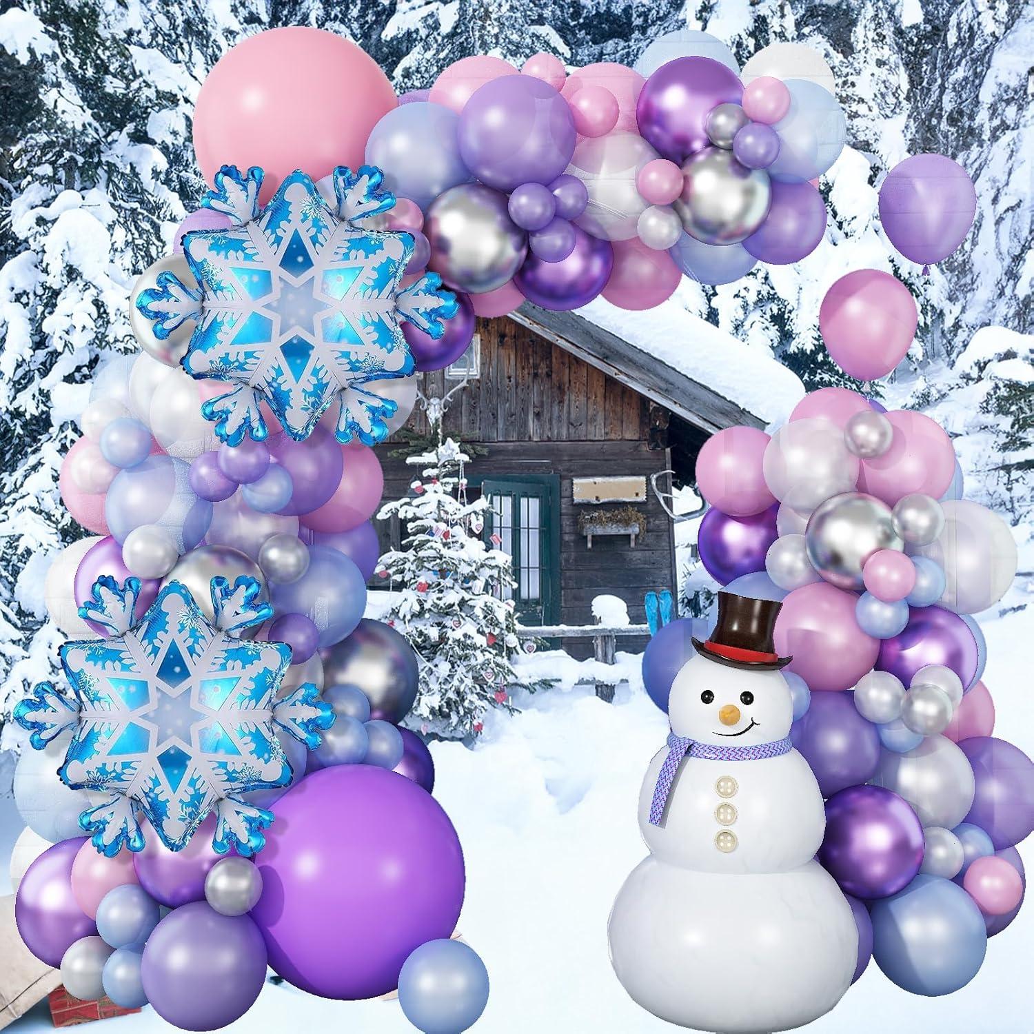 Guirnalda de Globos Isndare 106 Piezas Navidad Morado Rosa