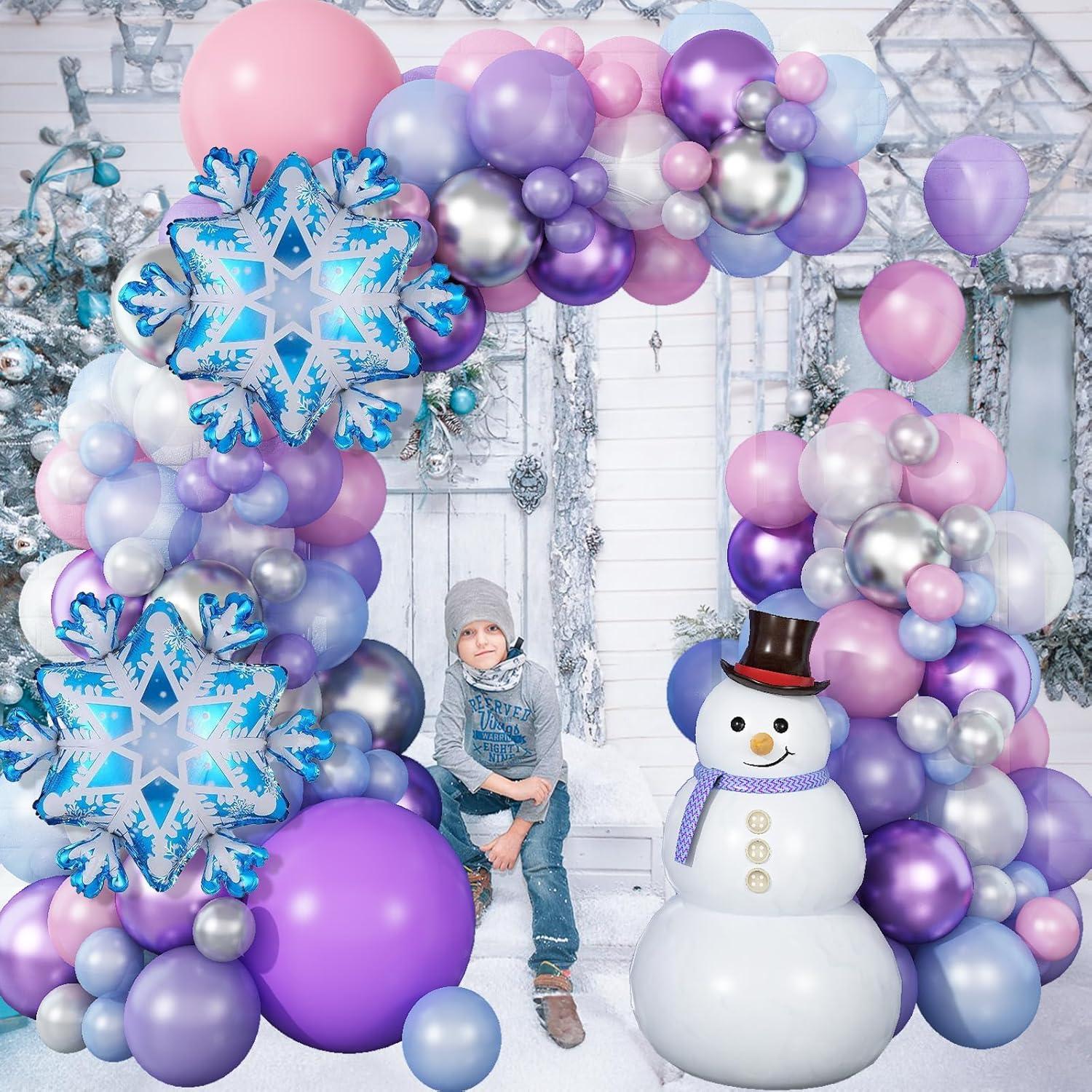 Guirnalda de Globos Isndare 106 Piezas Navidad Morado Rosa