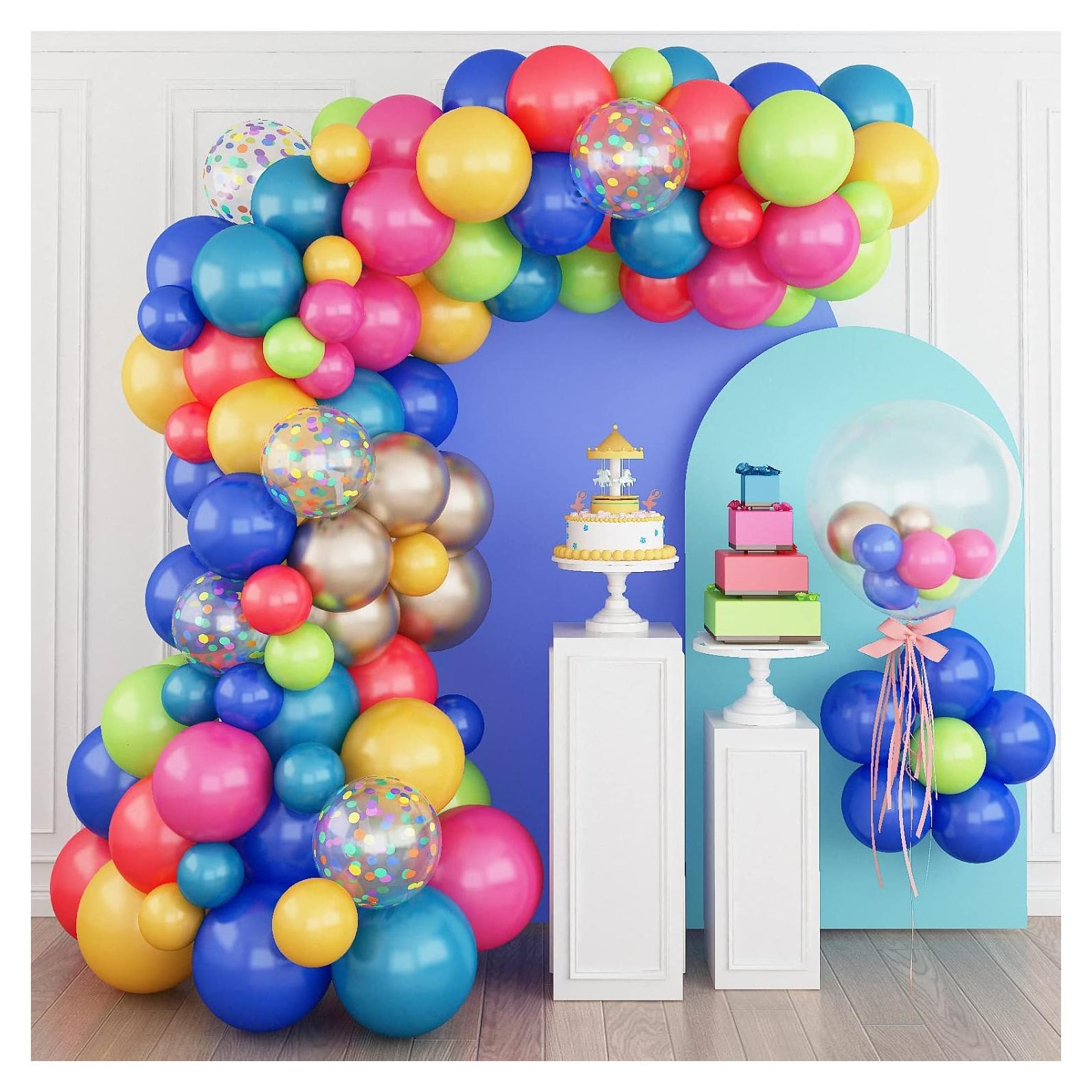 Kit de Arco de Globos Coloridos Isndare 104 Piezas Fiesta