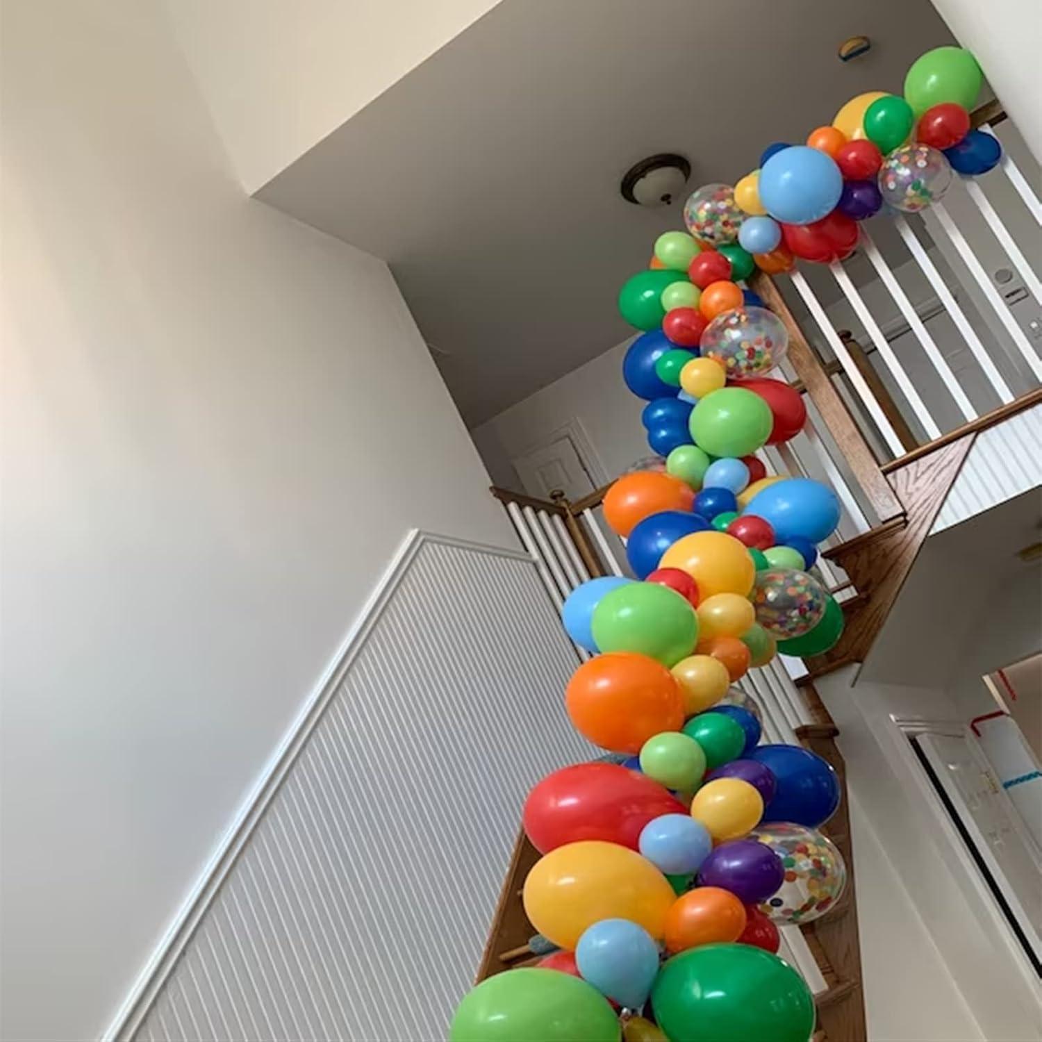 Kit de Arco de Globos Coloridos Isndare 104 Piezas Fiesta