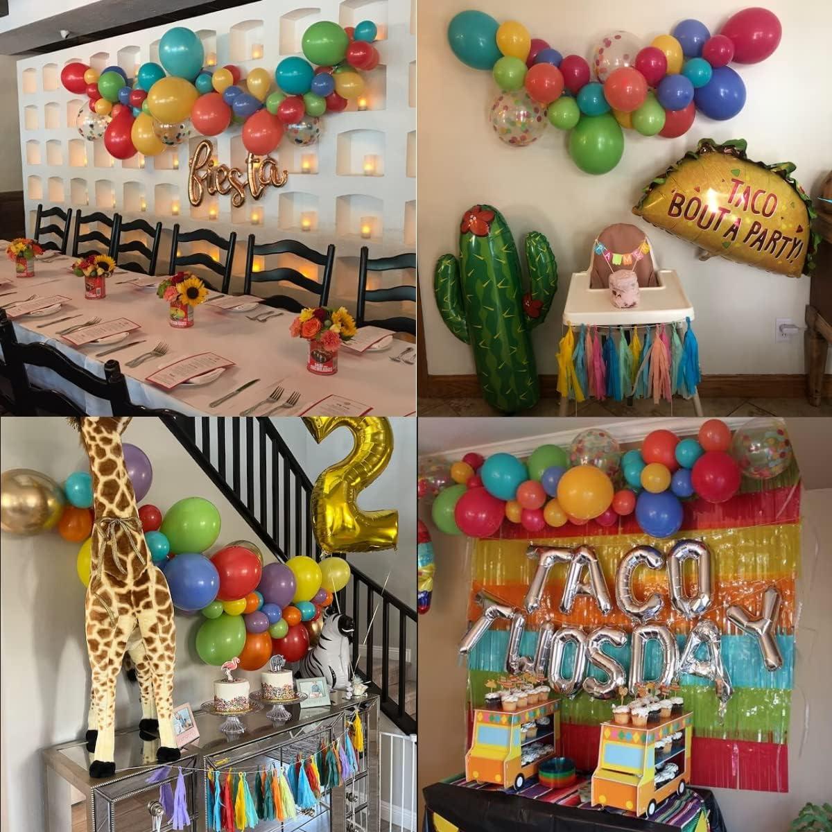 Kit de Arco de Globos Coloridos Isndare 104 Piezas Fiesta