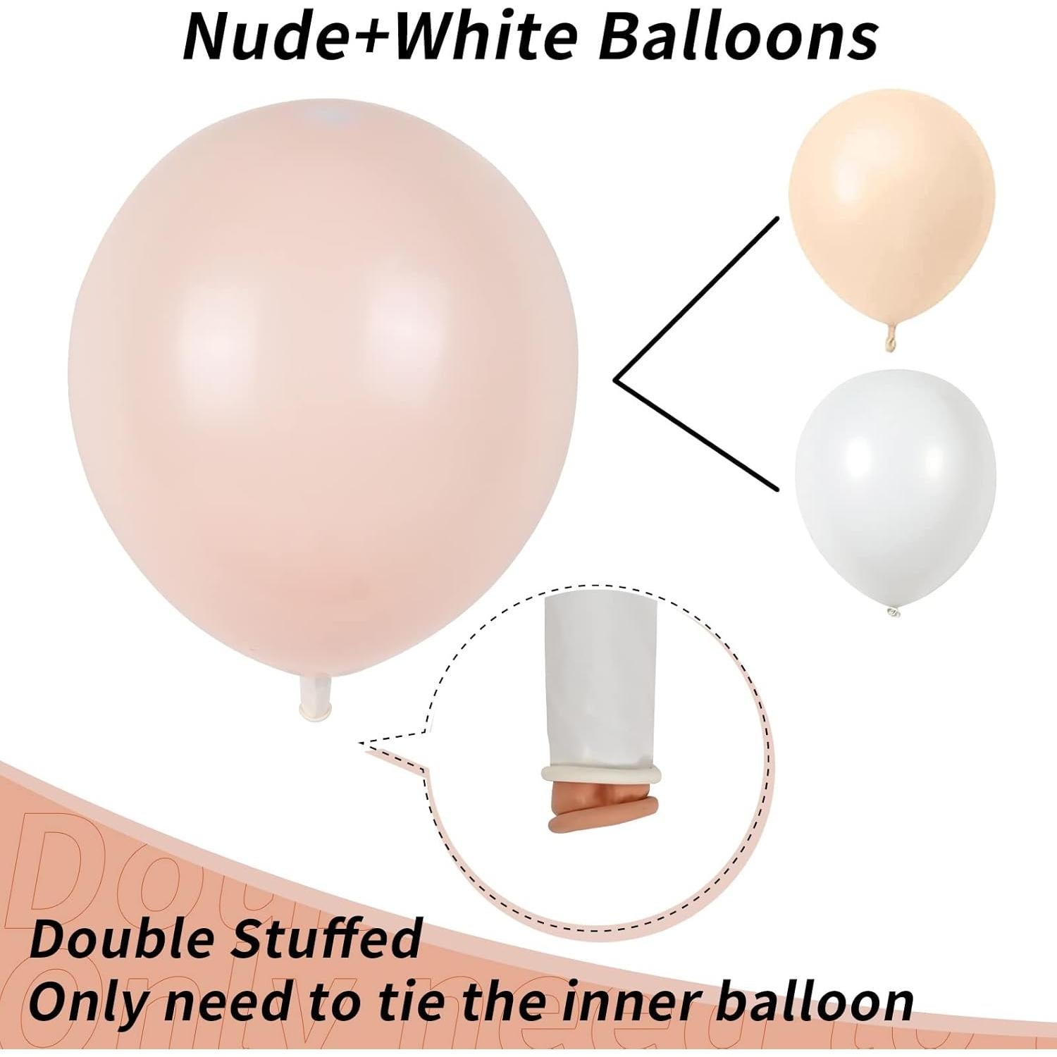 Kit Arco de Globos Isndare Rosa Púrpura y Blanco 105 Piezas