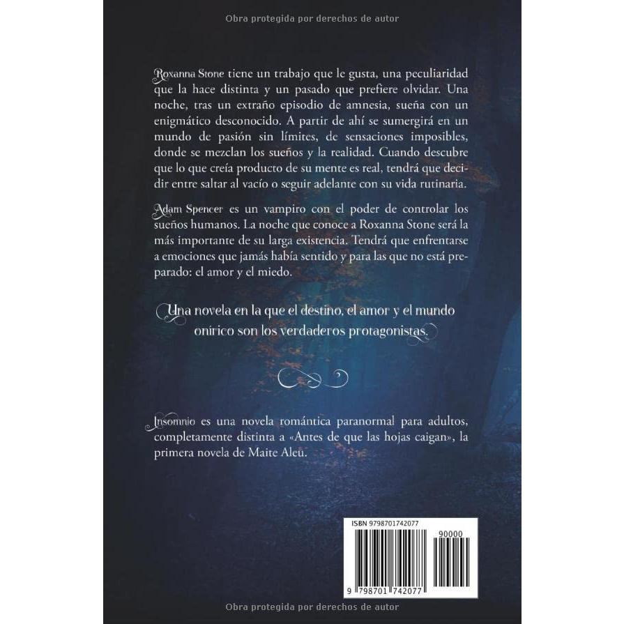 Insomnio: Novela romántica paranormal. Volumen independiente (Spanish Edition)