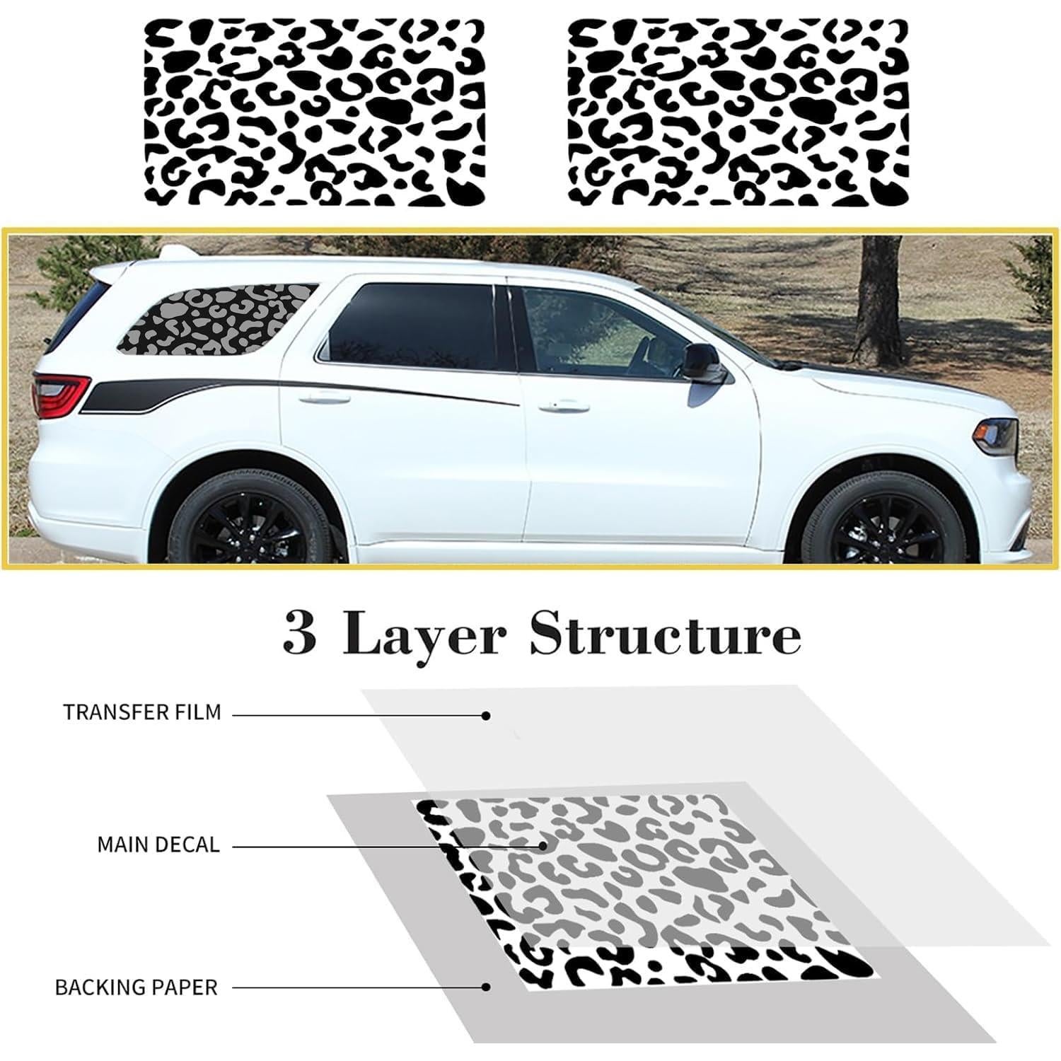Calcomanía de Ventana Trasera Leopardo Guepardo CONGCONG