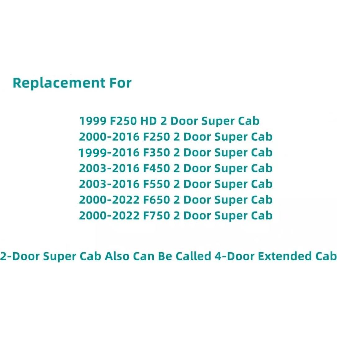Ventana de vidrio trasera izquierda Ford F250 F350 F450 F550 1999-2016