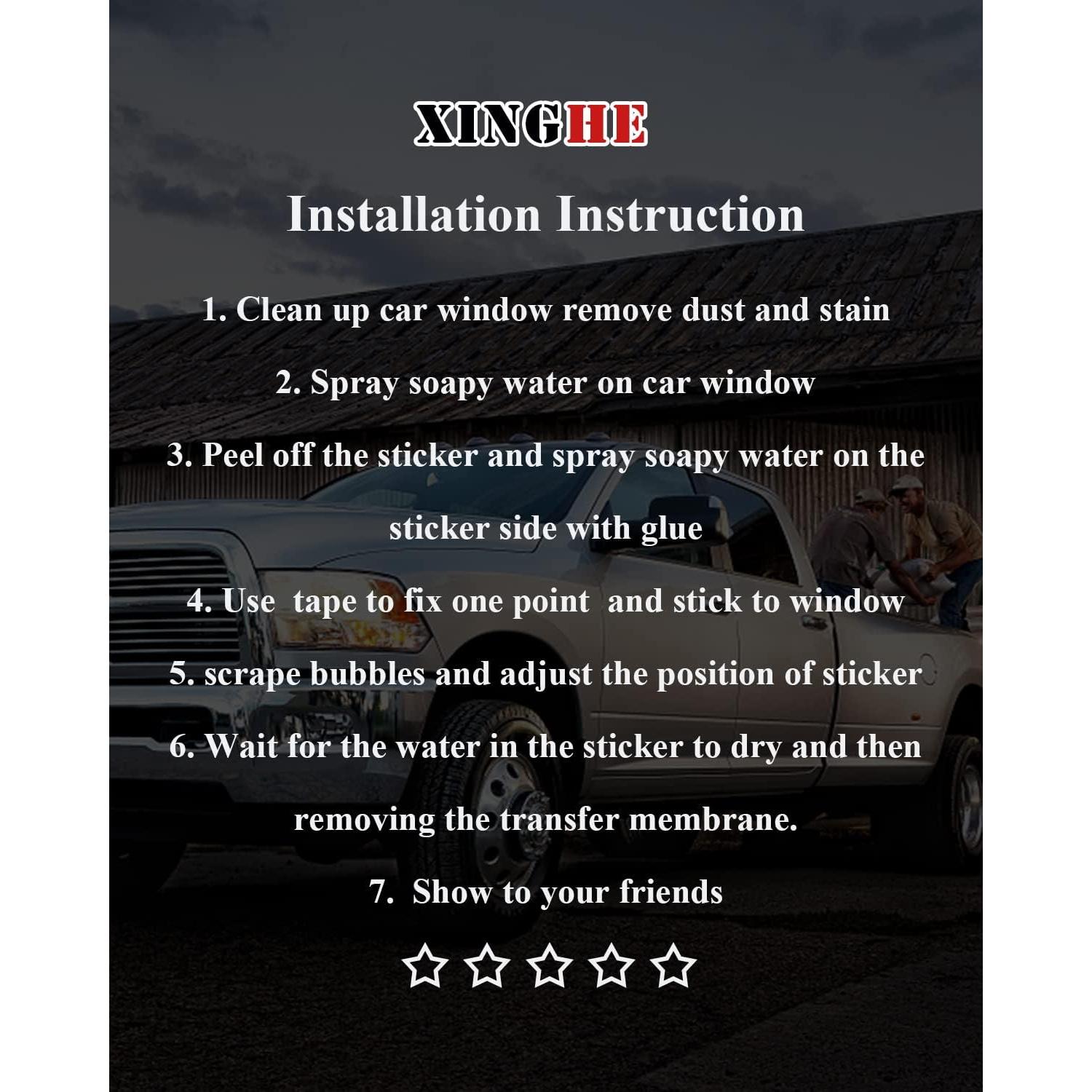 Calcomanía de Bandera Americana Xinghe para Dodge Ram 2009-2024