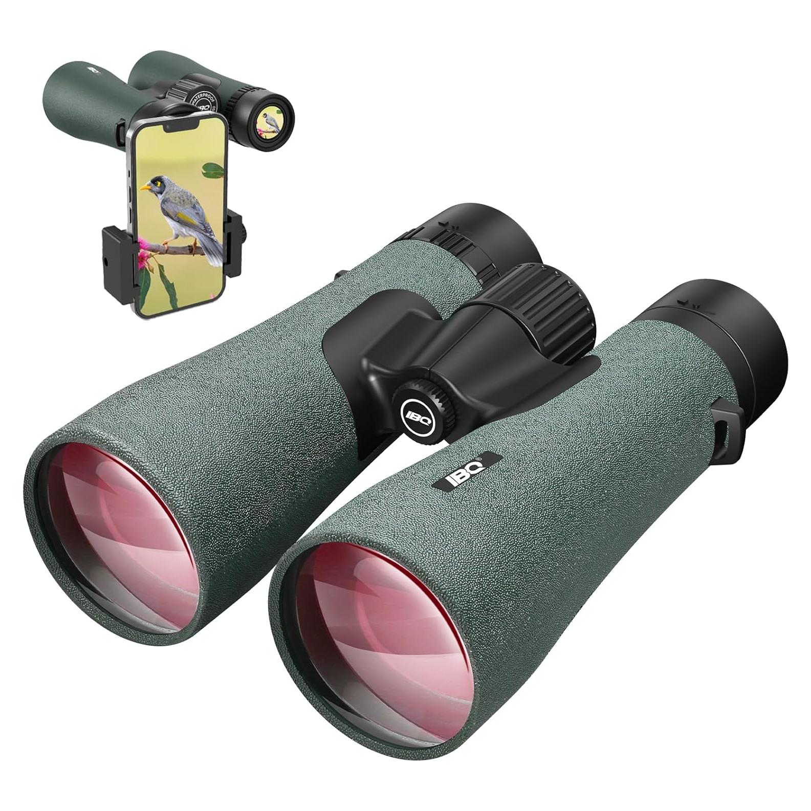 Binoculares IBQ 12x50mm Impermeables para Caza y Aves