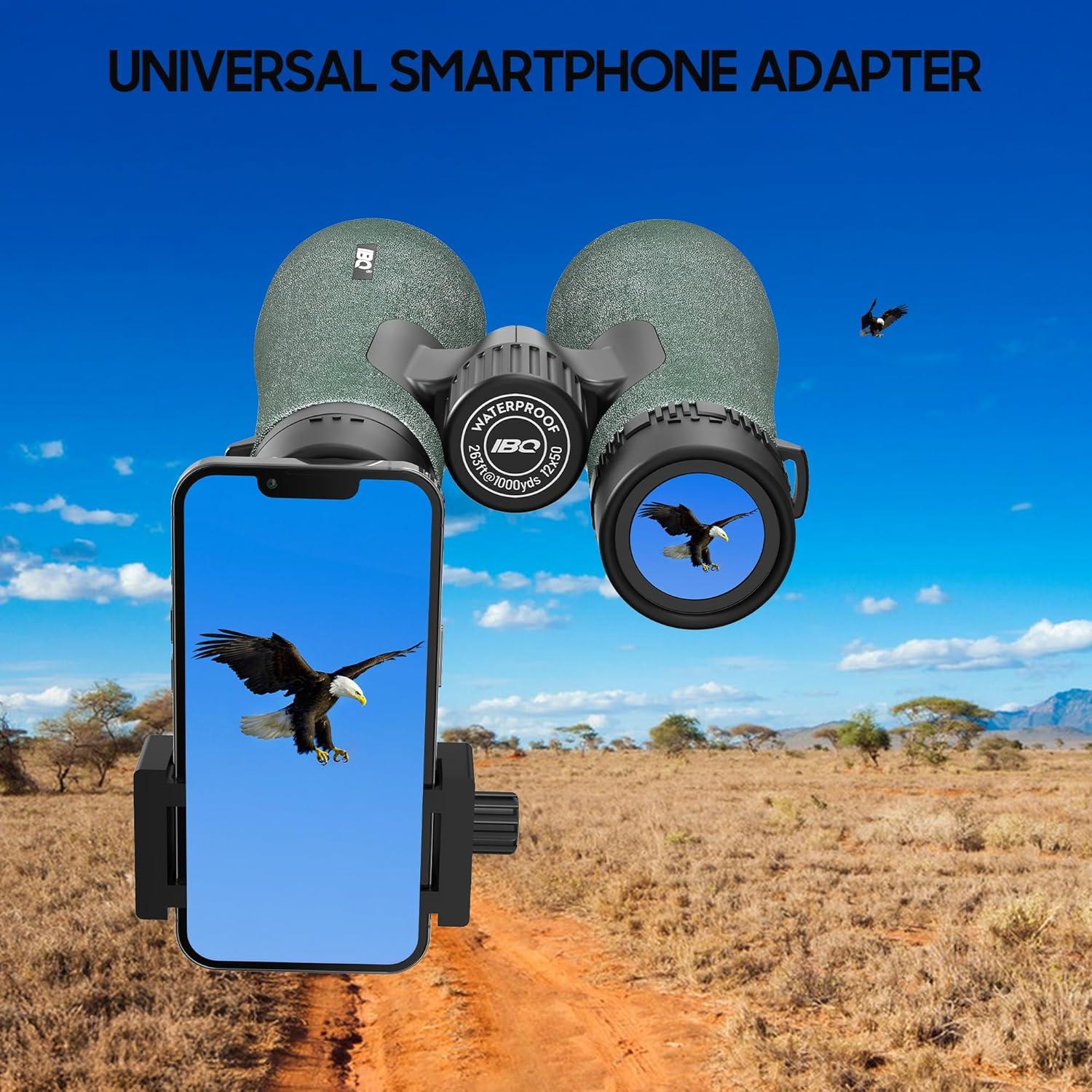 Binoculares IBQ 12x50mm Impermeables para Caza y Aves