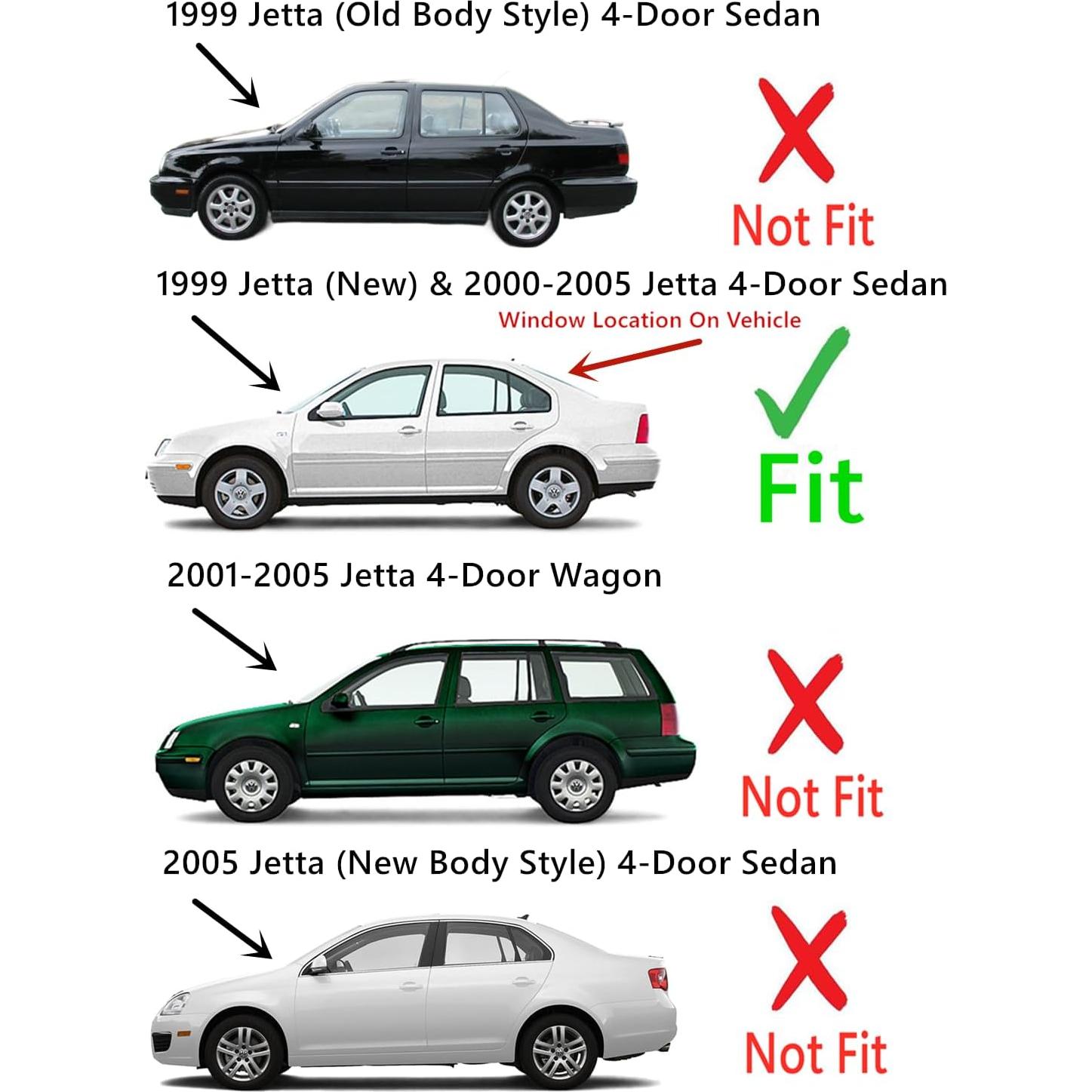 Cristal Trasero Calentado NAGD para Volkswagen Jetta 1999-2005