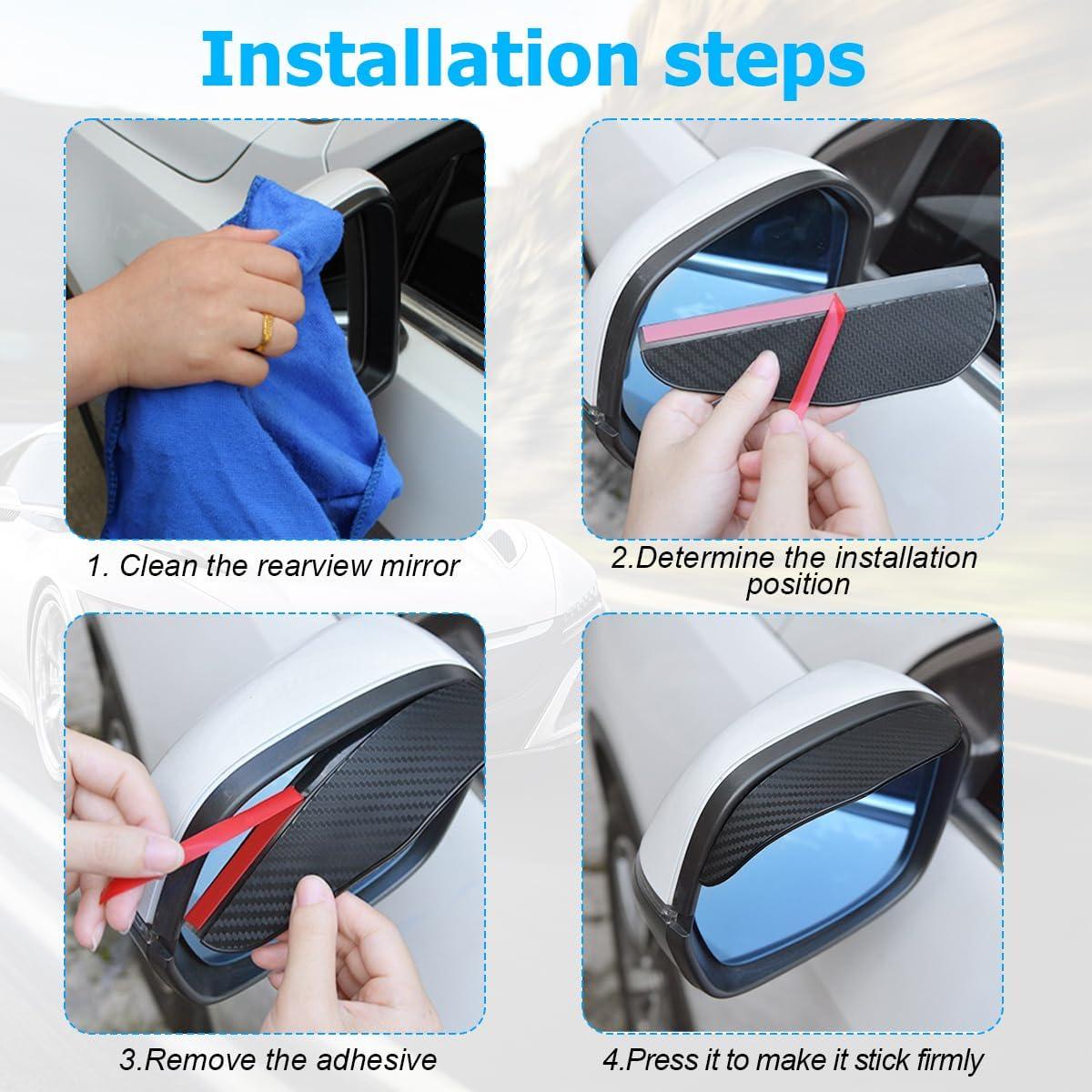 2 Protectores de Visera Ahumada LKAHG para Espejos de Coche