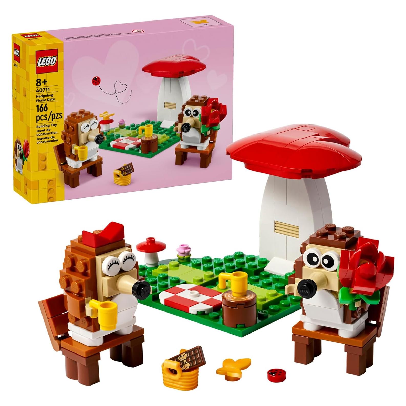LEGO Cita de Picnic de Erizo 40711 - Juguete 166 Piezas