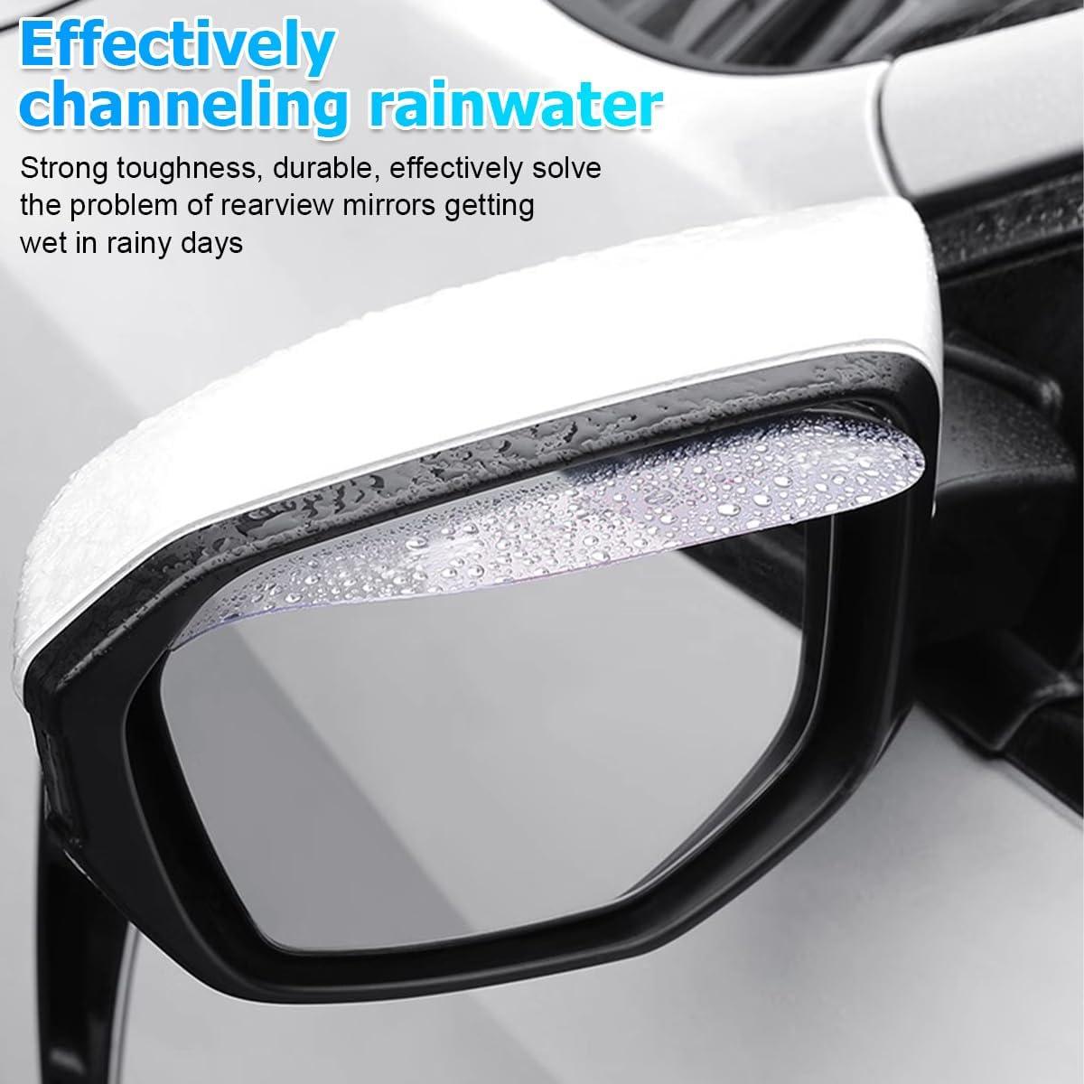 Visera de Lluvia KHGUZ para Espejo de Coche Universal 2 Piezas