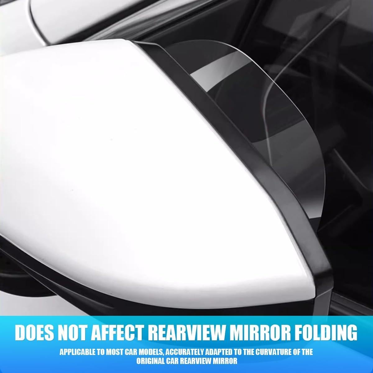 Visera de Lluvia KHGUZ para Espejo de Coche Universal 2 Piezas