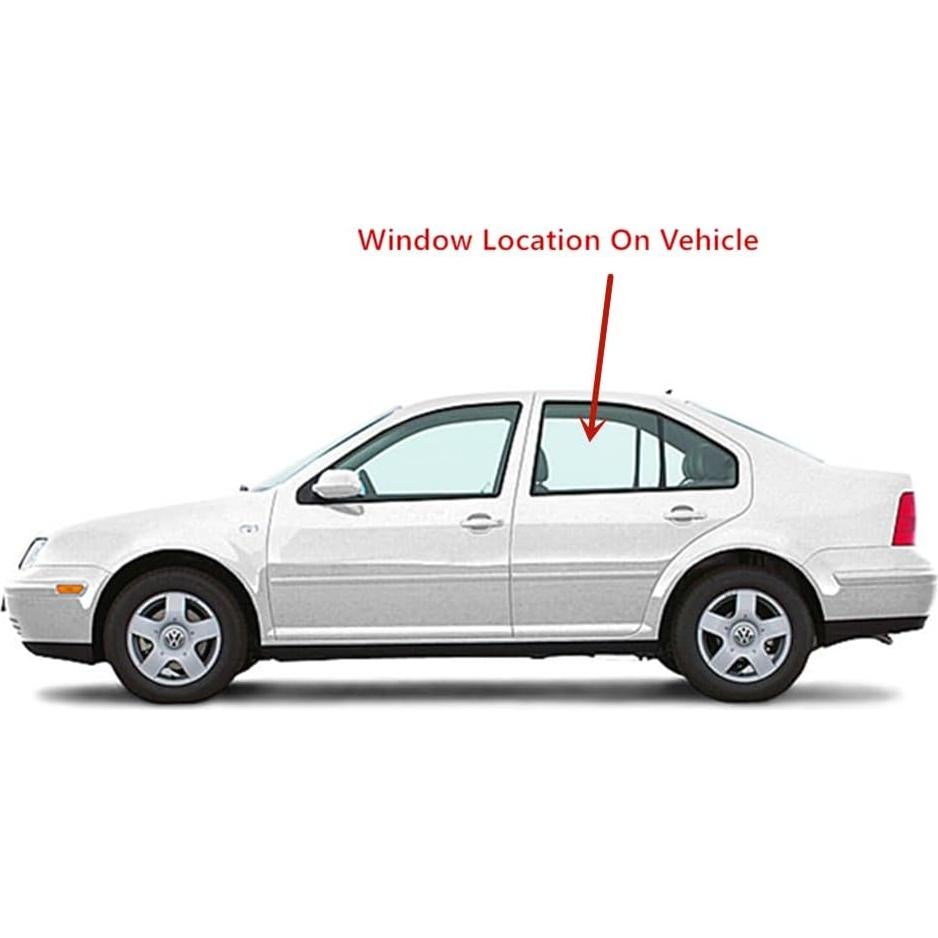 Cristal Ventana Puerta Trasera Izquierda Volkswagen Jetta 1999-2005