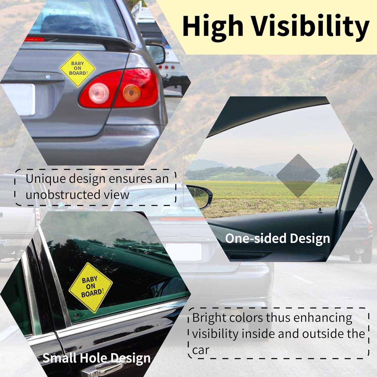 Calcomanías Bebé a Bordo BFXM - 3 Piezas 12.7 cm Vinilo