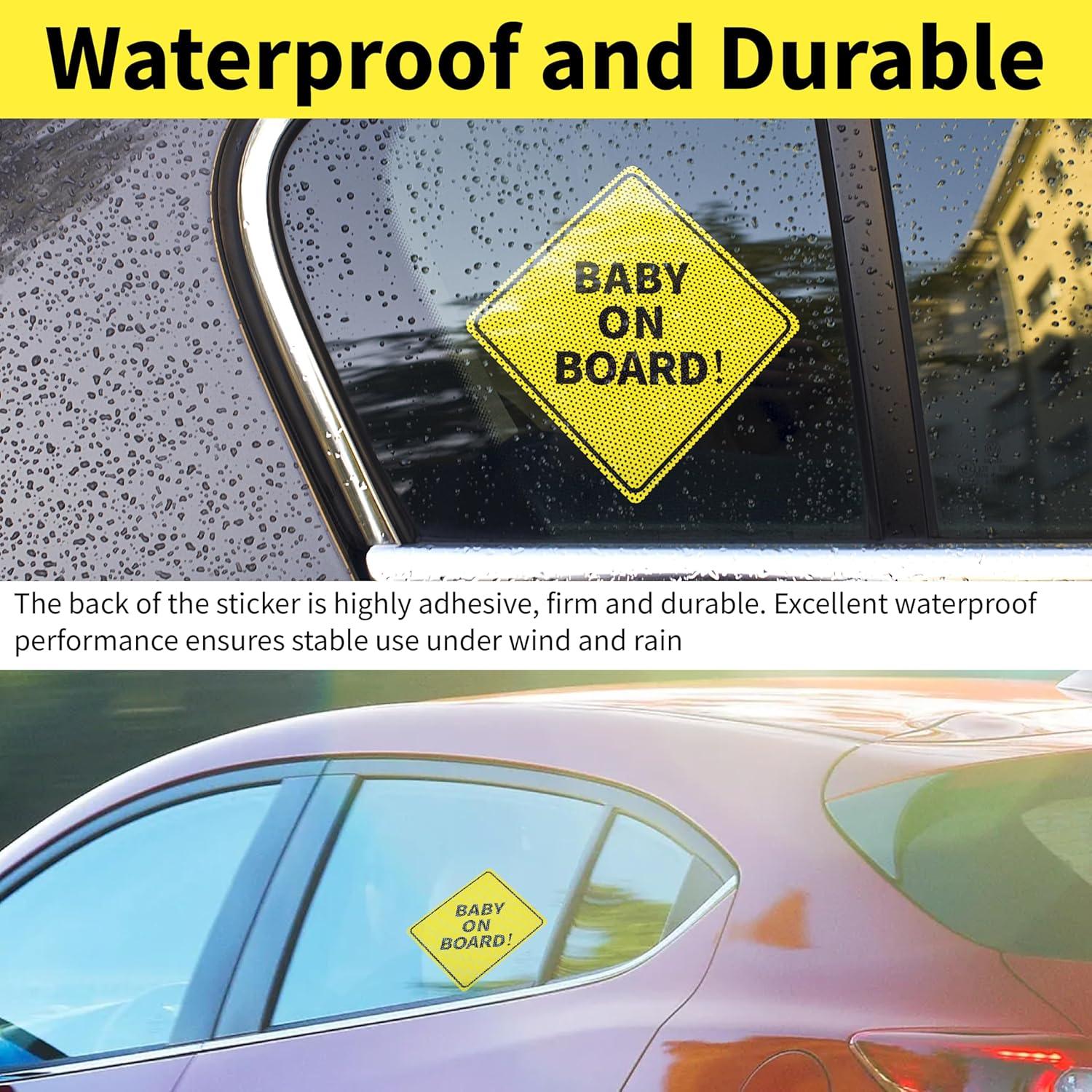 Calcomanías Bebé a Bordo BFXM - 3 Piezas 12.7 cm Vinilo