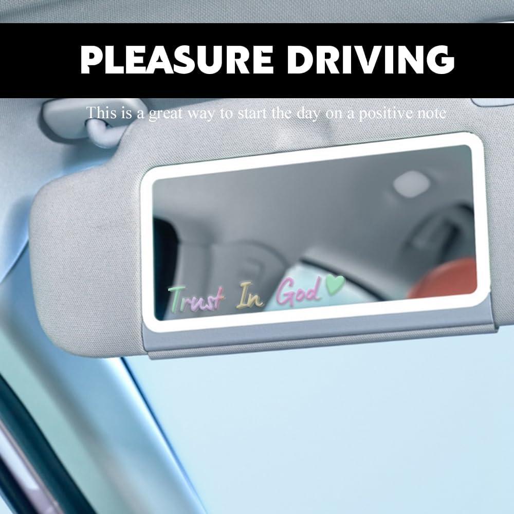 Calcomanías de Espejo Retrovisor Lyxheth - Confía en Dios - 4 Piezas