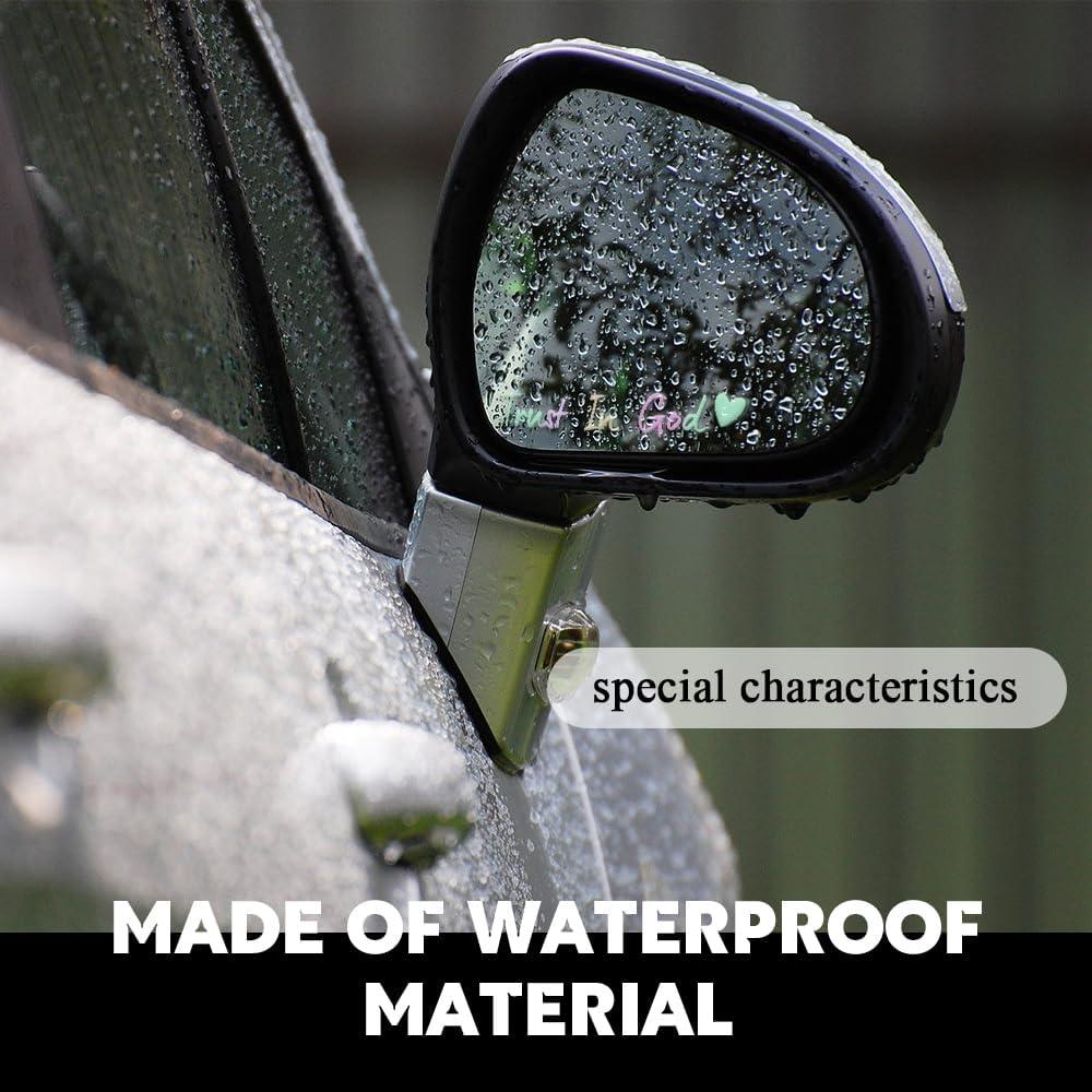 Calcomanías de Espejo Retrovisor Lyxheth - Confía en Dios - 4 Piezas