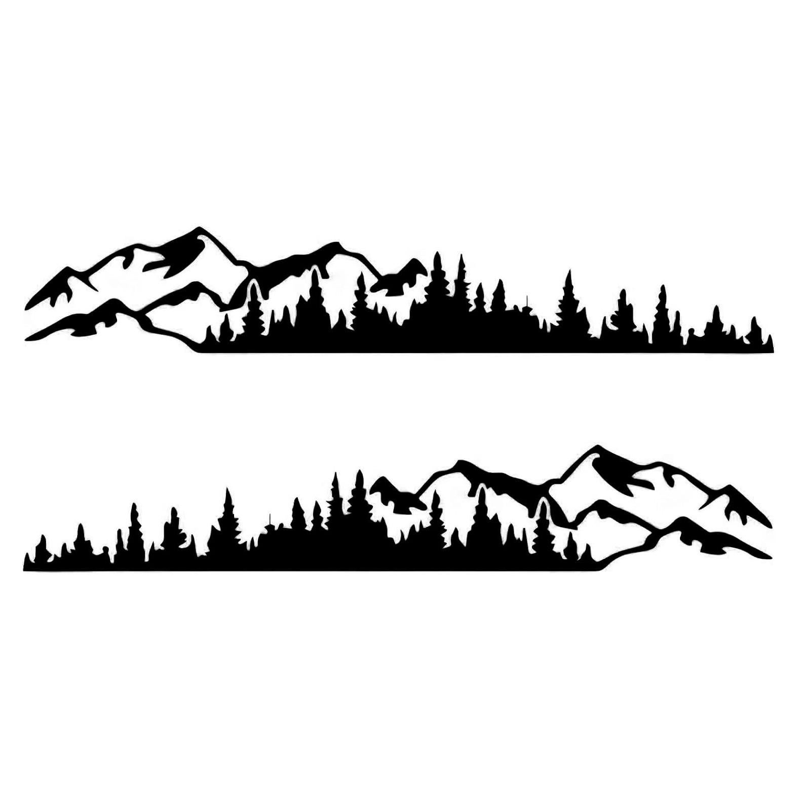 Calcomanías de Vinilo Bawkars Bosque de Montaña 100x17 cm