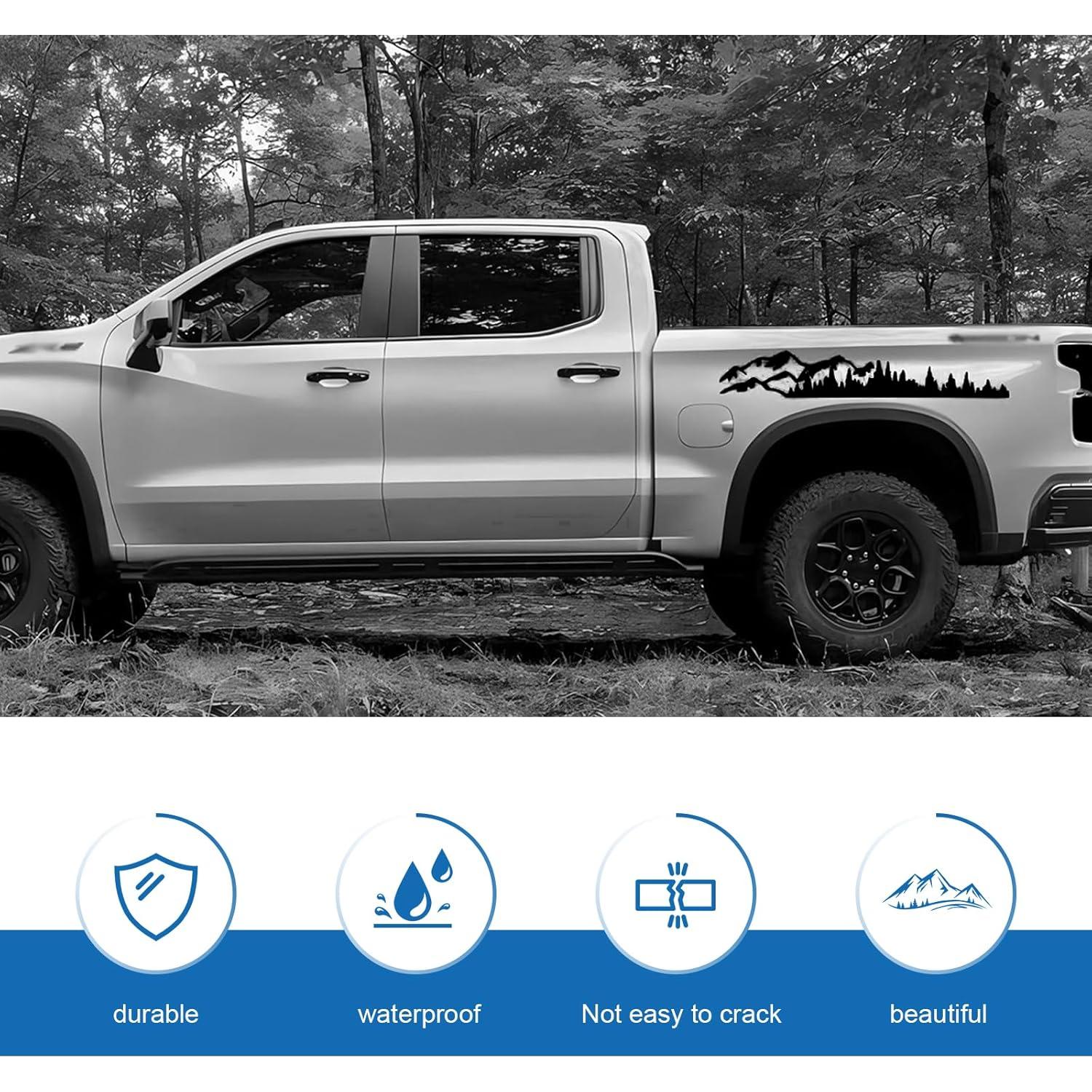 Calcomanías de Vinilo Bawkars Bosque de Montaña 100x17 cm