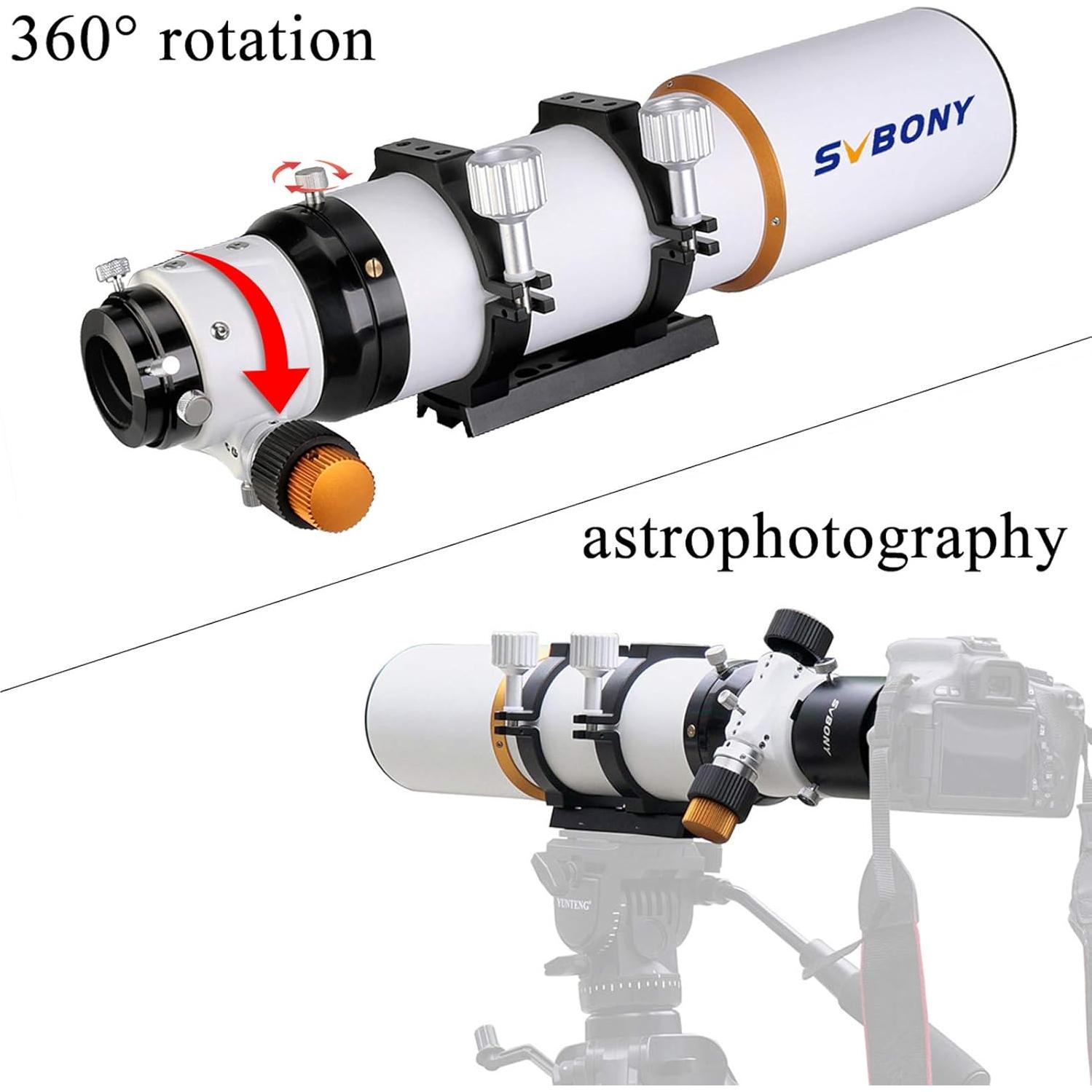 Telescopio Refractor SVBONY 102mm F7 para Astrofotografía
