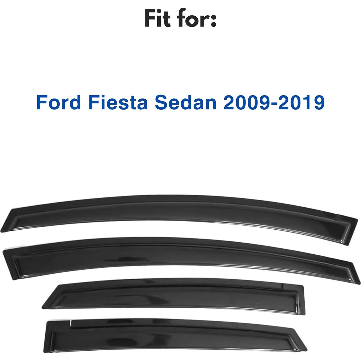 Viseras de Ventana Lateral Immortal Group para Ford Fiesta Sedán 2009-2019