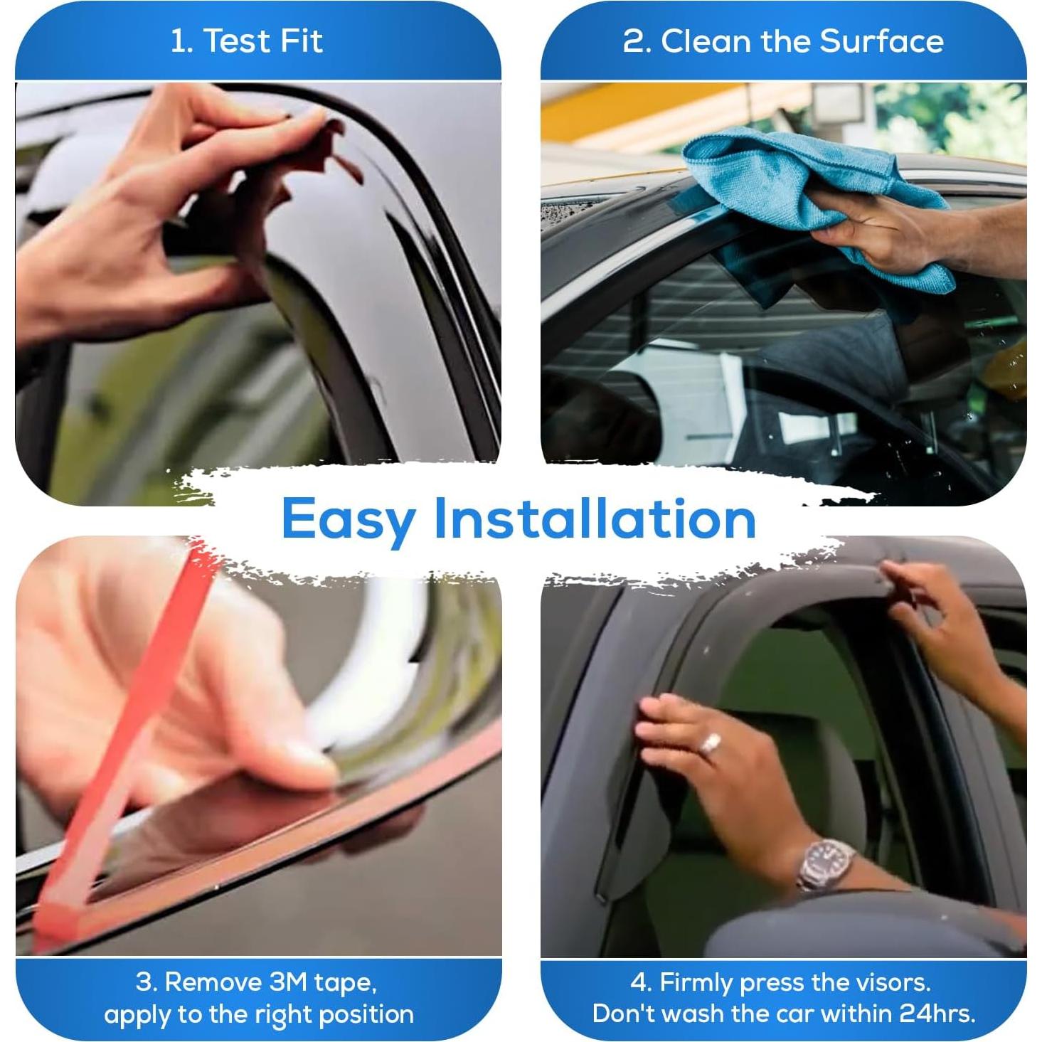 Viseras de Ventana Lateral Immortal Group para Ford Fiesta Sedán 2009-2019