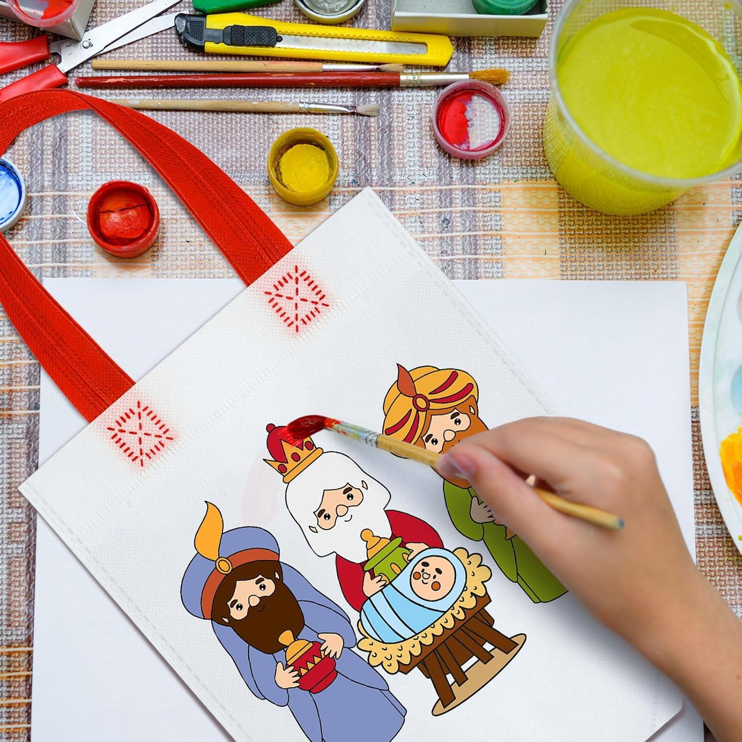 Kacctyen 45 Bolsas de Regalo de Navidad para Colorear