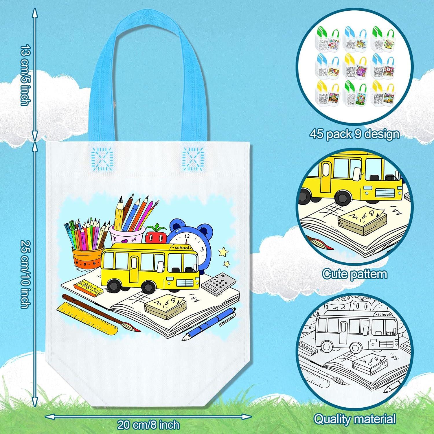 Bolsas de Regalo Reutilizables Kakctyen 45 Pcs para Colorear